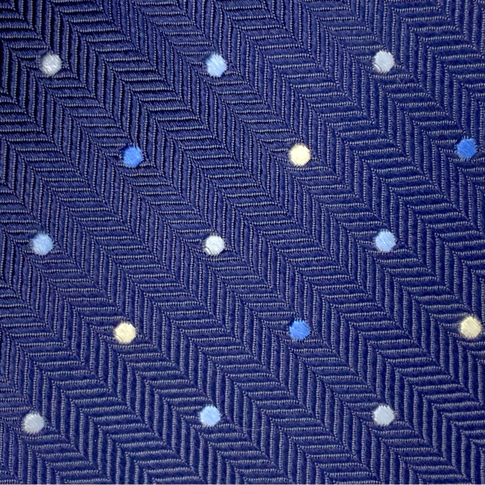 Express Navy Herringbone Silk Tie